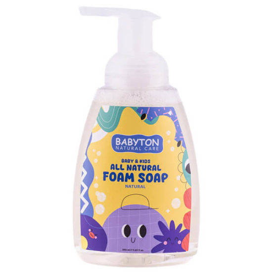  Babyton Çocuklar İçin Doğal Köpük Sabun Naturel 350 ml - 1