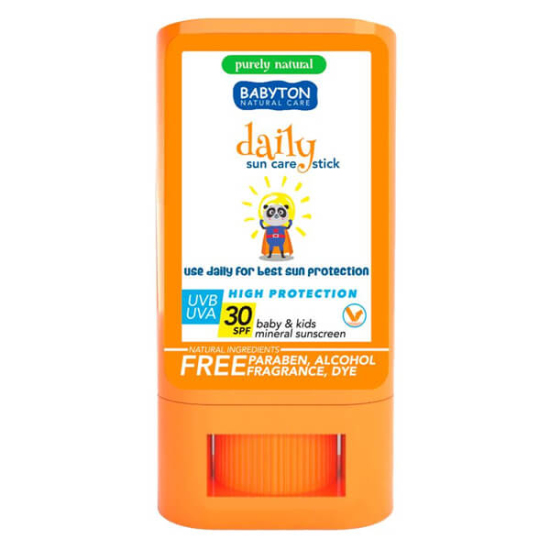 Babyton Doğal Güneş Koruyucu Stick SPF 30 20 g stick form doğal içerik alkol içermez güneş koruyucu- 1