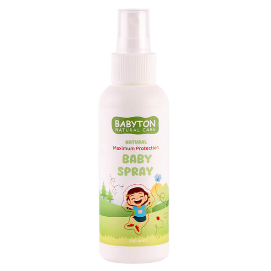 Babyton organik ve doğal içerikli vücut koruyucu sprey 100 ml, yoğun nem destekli, pratik sprey şişe- 1