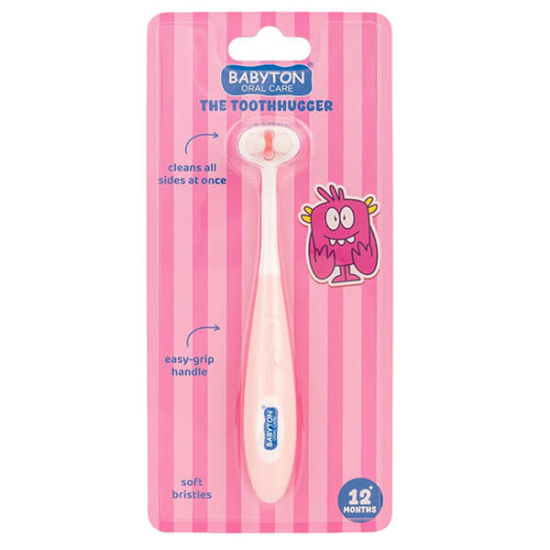  Babyton Toothhugger 3 Boyutlu Çocuk Diş Fırçası - Pinky - 1