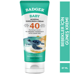Badger Balm - Badger Balm Baby Sunscreen Spf 40 87 ML Bebek Güneş Kremi Badger Balm - Badger Balm Baby Sunscreen Spf 40 87 ML Bebek Güneş Kremi