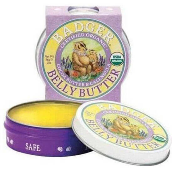 Badger Balm Belly Butter 56 gr organik karın bakım kremi ayçiçeği balmumu hindistan cevizi yağı zeytinyağı carnauba wax- 1