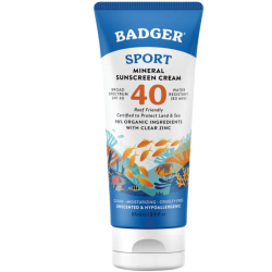 Badger Balm - Badger Balm Unscented Clear Zinc Spf 40 Sport Sunscreen 87 ML Mineralli Güneş Kremi Badger Balm - Badger Balm Unscented Clear Zinc Spf 40 Sport Sunscreen 87 ML Mineralli Güneş Kremi