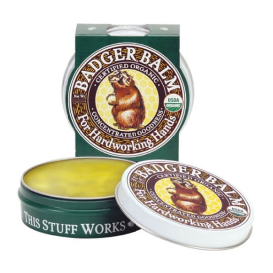 Badger Balm Hardworking Hands 21 g organik el balmı kuru yıpranmış ellere yoğun nem, keklik üzümü kokulu, parabensiz- 1