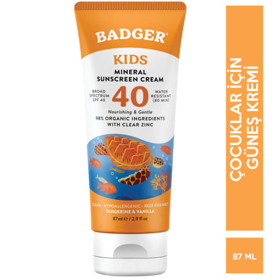 Badger Balm Kids Sunscreen Spf 40 87 ML Çocuk Güneş Kremi - 1