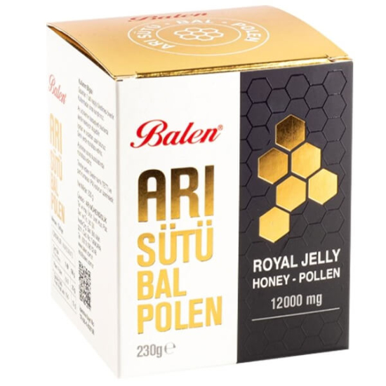  Balen Arı Sütü Bal Polen 12000 mg 230 gr - 1