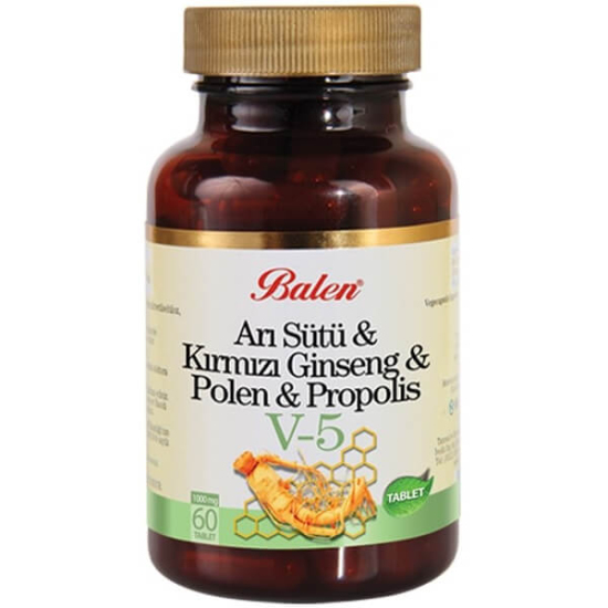  Balen Arı Sütü & Kırmızı Ginseng & Polen & Propolis 1015 mg 60 Tablet - 1
