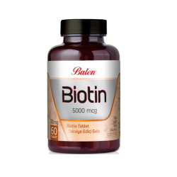 Balen Biotin 5000 mcg Tablet 300 mg 60 Tablet - Balen