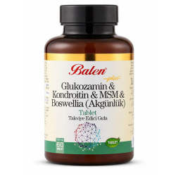 Balen Glukozamin Kondroitin MSM Boswellia 1200 mg 60 Tablet - Balen