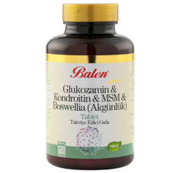 Balen Glukozamin ve Kondroitin ve MSM ve Boswellia 120 Tablet - Balen