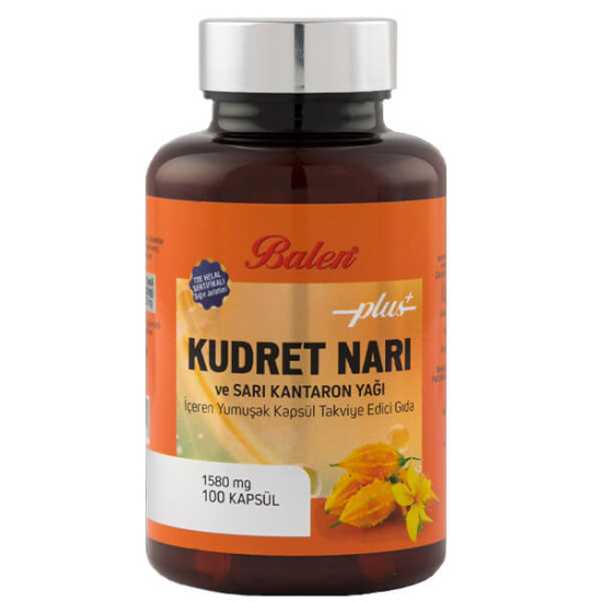  Balen Kudret Narı ve Sarı Kantaron Yağı İçeren Yumuşak Kapsül 1580 mg 100 Kapsül - 1