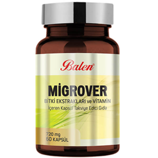  Balen Migrover Bitki Ekstraktları ve Vitamin 720 mg 60 Kapsül - 1