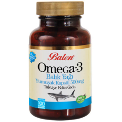 Balen Omega 3 Balık Yağı 650 mg 100 Yumuşak Kapsül - Balen