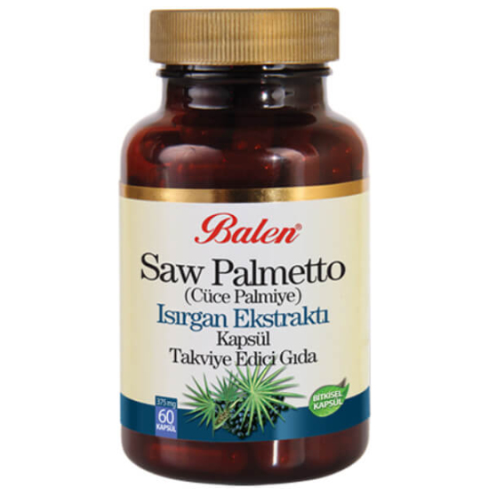  Balen Saw Palmetto (Cüce Palmiye) Isırgan Ekstraktı 60 Kapsül - 1