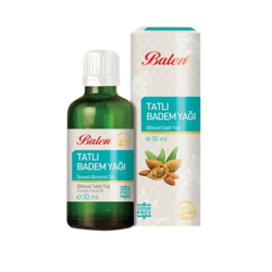 Balen Soğuk Pres Tatlı Badem Yağı 50 ml - Balen