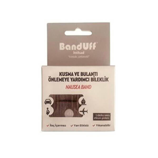 Banduff Kusma ve Bulantı Önleyici Bileklik Yetişkin Gri - 1