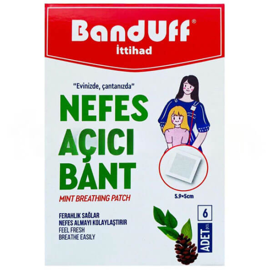 Banduff Nefes Açıcı Bant 5,9 x 5 cm 6 li - 1