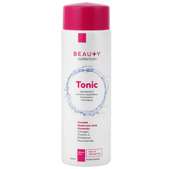 Beauty Collection kuru ciltlere özel temizleyici tonik 200 ml nem destekli arındırıcı etki aydınlatıcı bakım- 1