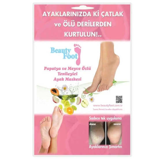 Beauty Foot ayak maskesi papatya ve meyve özlü yenileyici bakım ölü deriyi nazikçe soyar pürüzsüz ayak hissi- 1