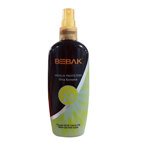  Bebak Güneş Sprey Yağı SPF20 150 ml - 1