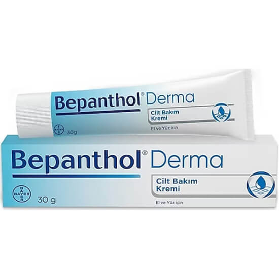 Bepanthol Derma Cilt Bakım Kremi 30 gr nemlendirici, Provitamin B5 dekspantenol, su bazlı hızlı emilen, el ve yüz- 1