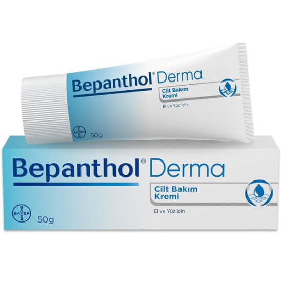 Bepanthol Derma Cilt Bakım Kremi 50 gr, Provitamin B5’li su bazlı hızlı emilen nemlendirici, el ve yüz için- 1
