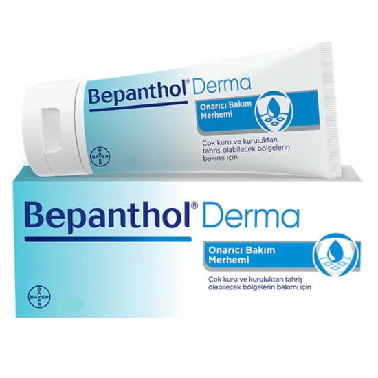 Bepanthol Derma Onarıcı Bakım Merhemi 50 gr kuru cilt için yoğun nemlendirici tahriş karşıtı yatıştırıcı bakım- 1