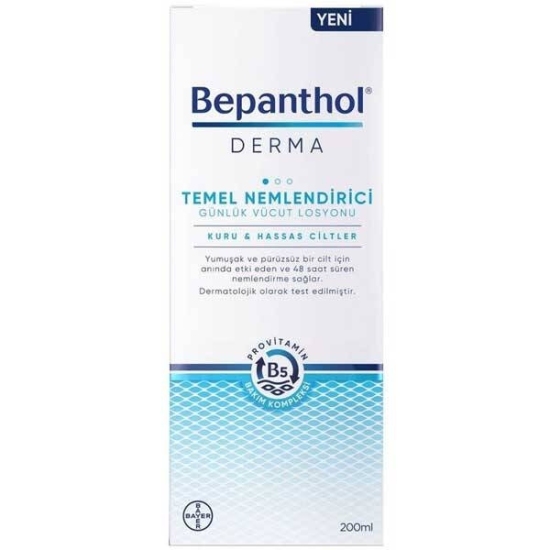 Bepanthol Derma Temel Nemlendirici Günlük Vücut Losyonu 200 ml - 1