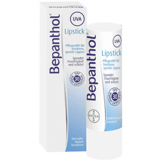 Bepanthol Lipstick SPF 30 dudak bakım kremi 4.5 gr, Provitamin B5, balmumu ve E vitamini, UVA/UVB koruma- 1