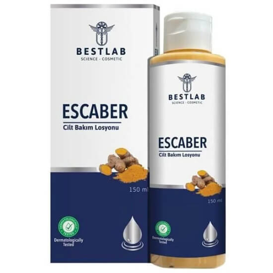 Bestlab Escaber cilt bakım losyonu 150 ml şişe, nem dengesini korumaya ve nemlendirmeye yardımcı el vücut losyonu- 1