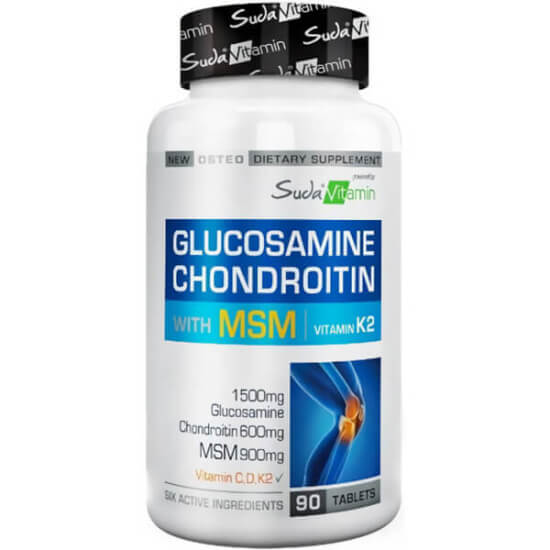 Suda Vitamin Glucosamine Chondroitin MSM 90 tablet 1500 mg glukozamin 600 mg kondroitin 900 mg MSM takviye- 1