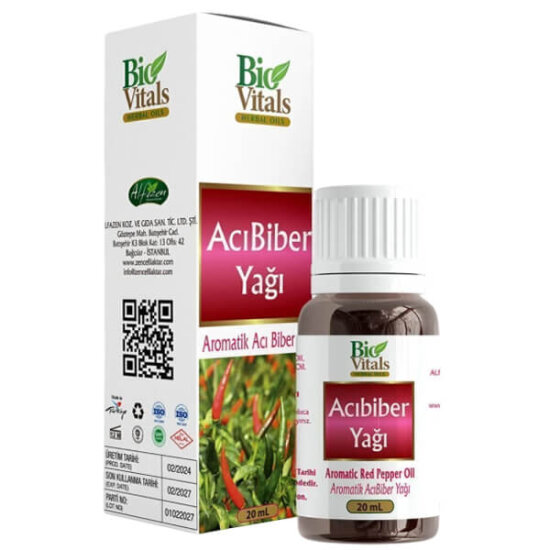  Bio Vitals Acı Biber Yağı 20 ml - 1