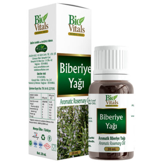  Bio Vitals Biberiye Yağı 20 ml - 1