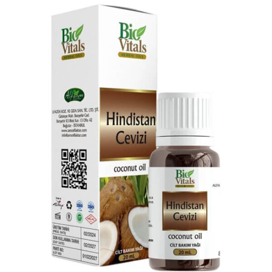  Bio Vitals Hindistan Cevizi Yağı 20 ml - 1