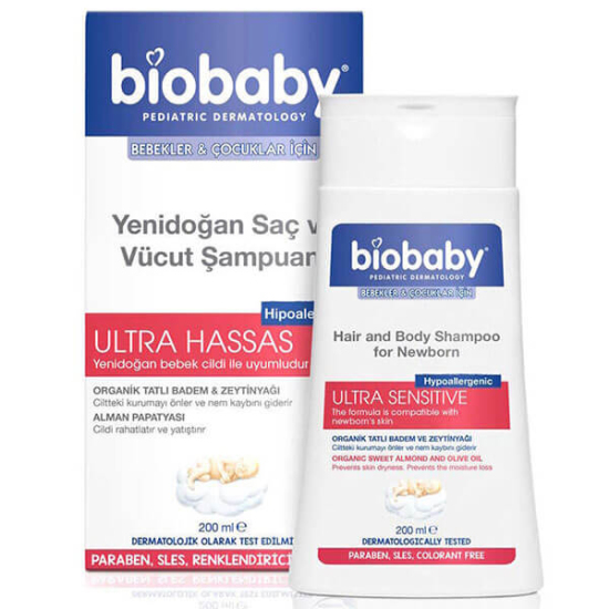  Biobaby Yenidoğan Saç ve Vücut Şampuanı 200 ml - 1