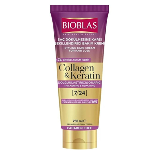 Bioblas Collagen Keratin Saç Dökülmesine Karşı Bakım Kremi 250 ml