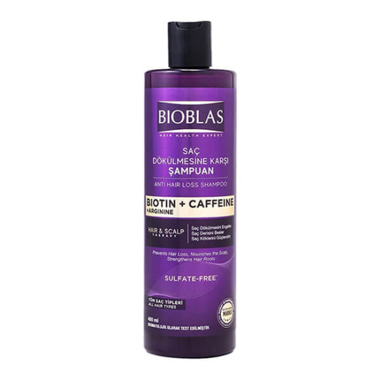  Bioblas Saç Dökülmesine Karşı Biotin ve Kafein İçeren Şampuan 400 ml - 1