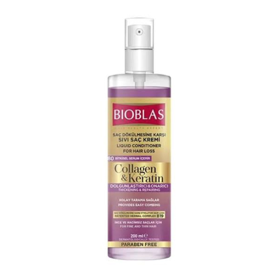 Bioblas Sıvı Saç Kremi Onarıcı Collagen Keratin 200 ml