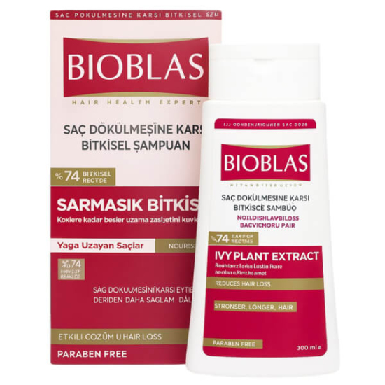 Bioblas yavaş uzayan saçlar şampuanı 360 ml Procyanidin üzüm çekirdeği ekstresi ve Phytosterol içeren bitkisel bakım- 1