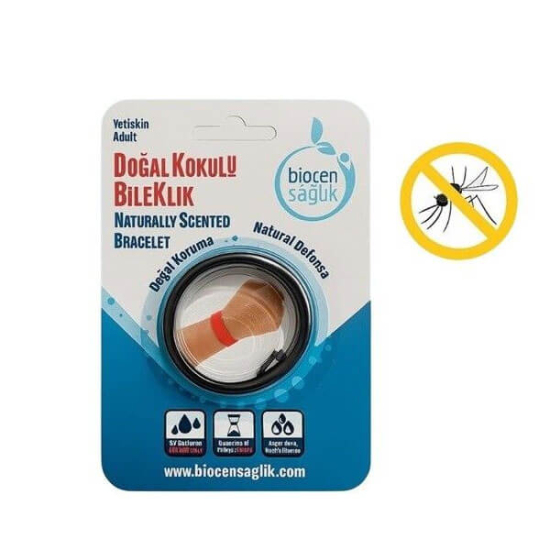  Biocen Doğal Sivrisinek Kovucu Bileklik Yetişkin Siyah - 1