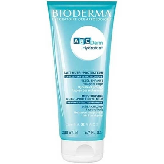 Bioderma ABCDerm Hydratant Milk 200 ml bebek ve çocuk bakım sütü, kanola ve ayçiçek yağları ile vazelin içerir- 1