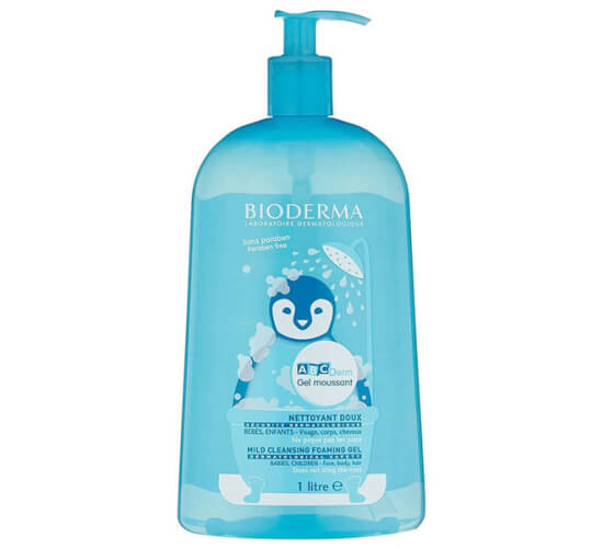 Bioderma ABCDerm Foaming Cleanser 1000 ml bebek çocuk yüz vücut saç temizleme jeli göz yakmaz sabunsuz- 1