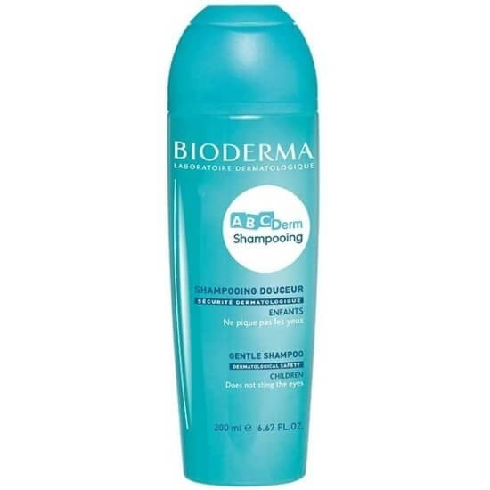 Bioderma ABCDerm Gentle Shampoo 200 ml bebek şampuanı, sabunsuz göz yakmayan nazik temizlik, saç ve saçlı deri bakımı- 1