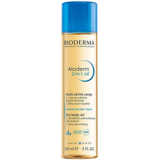 Bioderma Atoderm 2 In 1 Oil 150 ml cilt bakım yağı nemlendirici besleyici hızlı emilim çatlak karşıtı bakım- 1