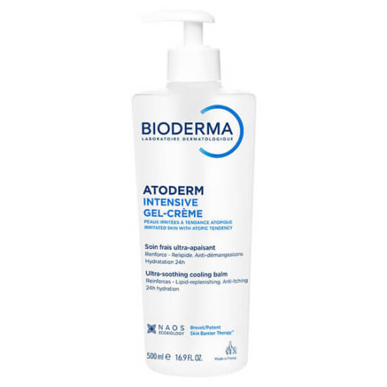 Bioderma Atoderm Intensive Gel Cream 500 ml yatıştırıcı nemlendirici jel krem kuru atopiye eğilimli cilt Skin Barrier Therapy Vitamin PP- 1
