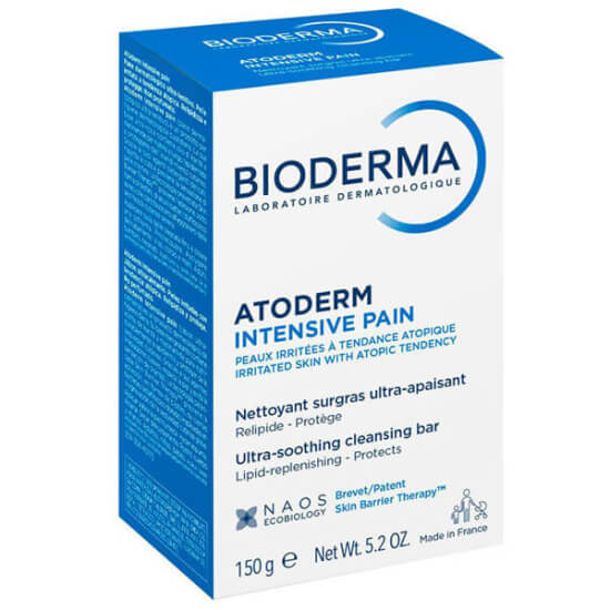 Bioderma Atoderm Intensive Bar 150 g katı temizleyici sabun gliserin ve shea yağı içerikli kuru çok kuru cilt için- 1