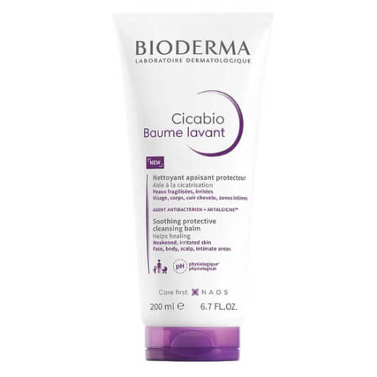 Bioderma Cicabio Baume Lavant 200 ml nazik yüz ve vücut temizleyici balm, kaşıntı ve rahatsızlık hissini azaltmaya destek- 1