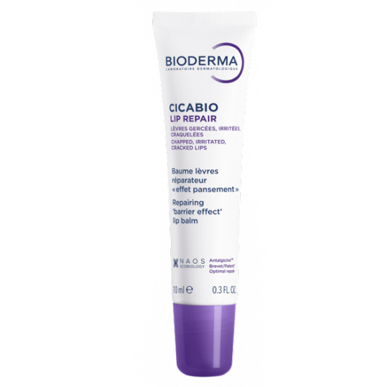 Bioderma Cicabio Lip Repair 10 ml dudak bakım kremi, kuru çatlamış hassas dudaklar için yoğun nemlendirici onarıcı bakım- 1