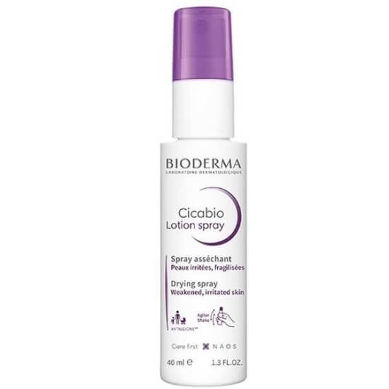 Bioderma Cicabio Lotion Spray 40 ml yatıştırıcı sprey losyon talk silika bakır resveratrol Antalgicine yüz ve vücut- 1
