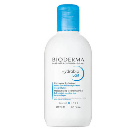 Bioderma Hydrabio Milky Cleanser 250 ml durulama gerektirmeyen süt temizleyici makyaj çıkarıcı Aquagenium nemlendirici- 1